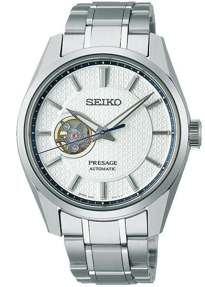 Pre-owned Seiko Presage Sharp Edged Shironeri Open Heart Sarx097 Men's Watch 2022