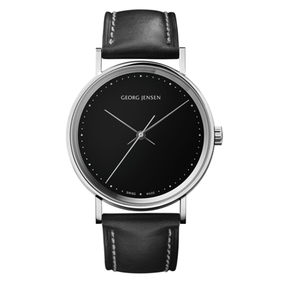 Pre-owned Georg Jensen 38mm Watch Black - Henning Koppel - K38-st51