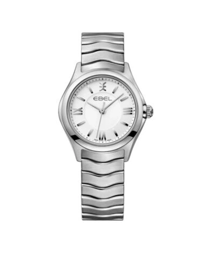 Pre-owned Ebel Brand  Women's Wave Stainless Steel Bracelet Wristwatch 1216374