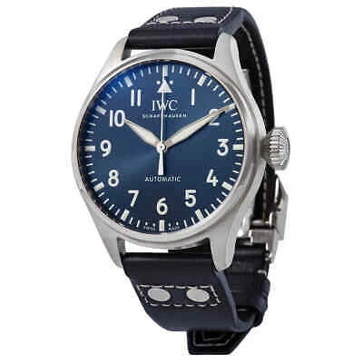 Pre-owned Iwc Schaffhausen Iwc Big Pilot 43 Automatic Blue Dial Men's Watch Iw329303
