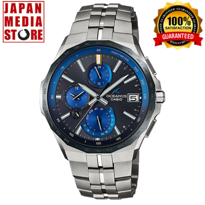 Pre-owned Casio Oceanus Ocw-s5000e-1ajf Manta Slim Case Elegant Chrono Men Watch Japan