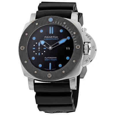 Pre-owned Panerai Submersible Bmg-tech Automatic Black Dial Men's Watch Pam00799