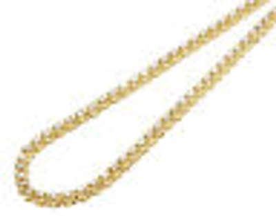 Pre-owned Jewelry Unlimited Men's 10k Yellow Gold 1 Row Tennis Choker Toni Set Diamond Chain Necklace 4mm...