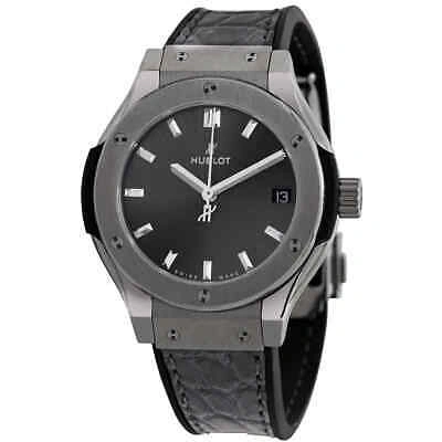 Pre-owned Hublot Classic Fusion Quartz Titanium 33mm Watch 581.nx.7071.lr