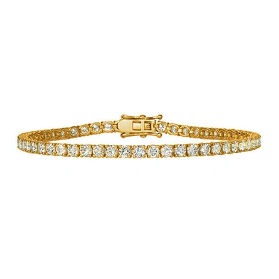 Pre-owned Morris 2.00 Carat Natural Diamond Tennis Bracelet G-h Si 14k Yellow Gold 7'' 84 Stones