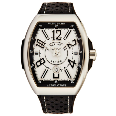 Pre-owned Franck Muller Men's 'vanguard Racing' White Dial Automatic Watch 45scracingwht