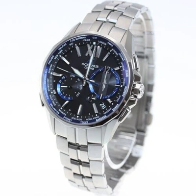 Pre-owned Casio Oceanus Manta Ocw-s3400-1ajf Radio Wave Solar Men Watch In Box