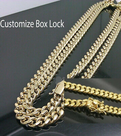 Pre-owned G&d 10k Yellow Gold Men's 6.5mm Miami Cuban Chain With Box Lock 24" Inch