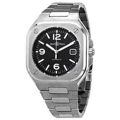 Pre-owned Bell & Ross Bell And Ross Br 05 Automatic Black Dial Men's Watch Br05a-bl-st/sst