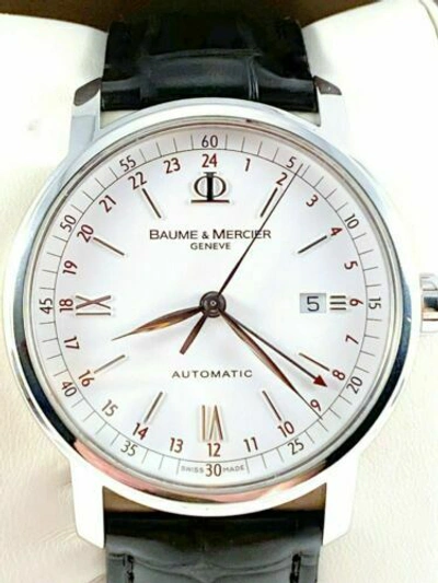 Pre-owned Baume & Mercier Baume Mercier Classima Xl Executive Gmt Automatic Watch M0a08462- Exc.