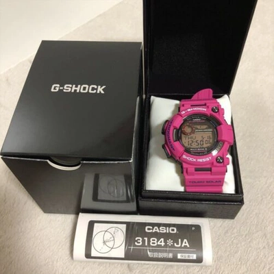 Pre-owned Casio G-shock Gwf-1000sr-4jf Watch Men In Sunrise Purple Frogman World Six Stati