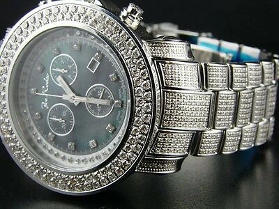 Pre-owned Joe Rodeo Mens /jojo Junior Diamond Watch Black 14.75 Ct In Gray