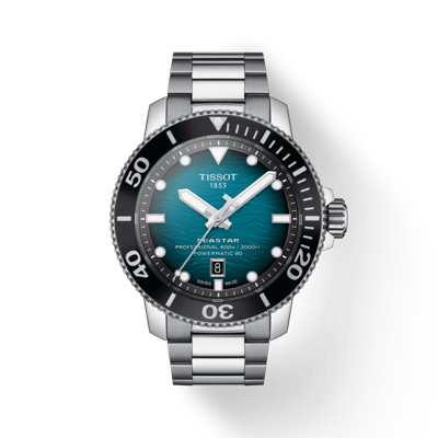 Pre-owned Tissot Seastar 2000 Professional Powermatic 80 Diver's Watch T120.607.11.041.00