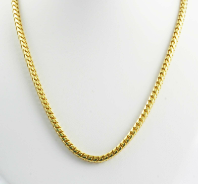 Pre-owned Gd Diamond 33.00 Gm 14k Gold Solid Yellow Men's Women's Franco Chain Necklace 22" 3 Mm