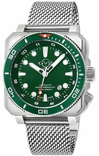 Pre-owned Gv2 By Gevril Men's 4540b Xo Submarine Swiss Automatic Sellita Sw200 Steel Watch