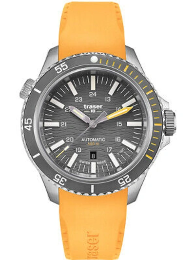 Pre-owned Traser H3 110331 P67 Diver Automatic T100 Grey 46mm 50atm