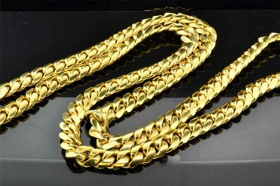 Pre-owned Jfl Diamonds & Timepieces 10k Solid Heavy 11.37mm Yellow Gold Miami Cuban Link Chain Necklace 36 Inch 309g