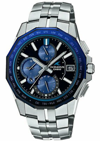 Pre-owned Casio Oceanus Manta Ocw-s6000-1ajf Men's Watch Solar Blue 2021