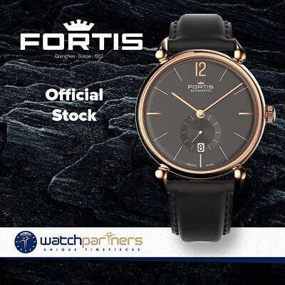 Pre-owned Fortis Terrestis Orchestra Classical Auto Watch 18k R/gold Case 900.13.31