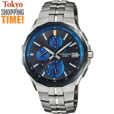 Pre-owned Casio Oceanus Manta Ocw-s5000e-1ajf Solar Radio Chrono Bluetooth Men Watch Japan
