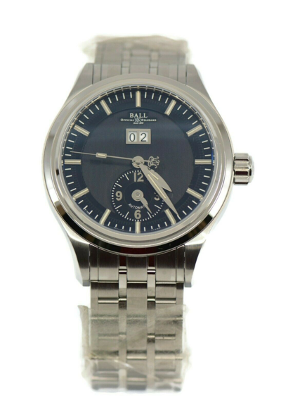 Pre-owned Ball Trainmaster First Flight Stainless Steel Watch Gm1056d-s2j-bk