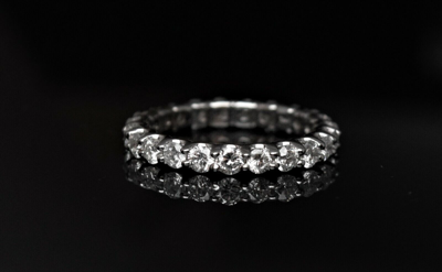 Pre-owned Creationsbydaria 1.75ctw Round Brilliant Diamond Eternity Ring 14k White Gold