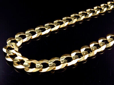 Pre-owned Jewelry Unlimited Mens Solid 10k Yellow Gold 11.5 Mm Cuban Curb Link Chain Necklace 20-30 Inches