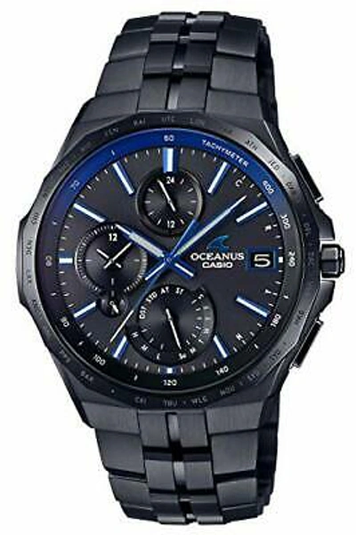 Pre-owned Casio Oceanus Manta Ocw-s5000b-1ajf Men's Watch Bluetooth In Box From Japan