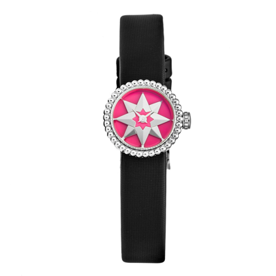 Pre-owned Dior Christian  Women's La D De  Pink Dial Strap Quartz Watch Cd040112a005