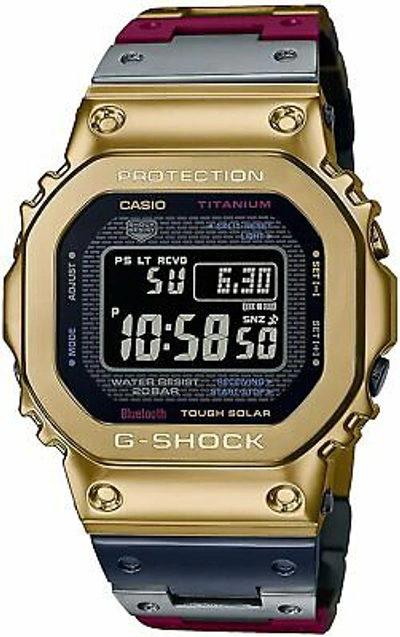 Pre-owned Casio G-shock Gmw-b5000tr-9jr Bluetooth Equipped Radio Solar Titanium Gold Japan F/s