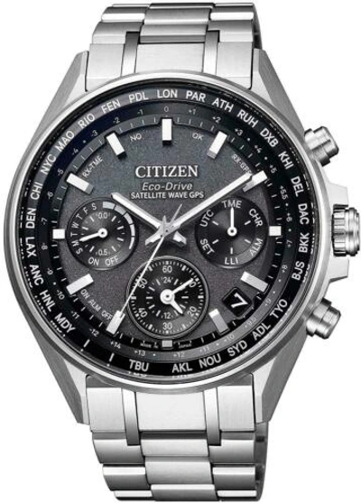 Pre-owned Citizen Attesa Cc4000-59e Eco-drive Gps Double Direct Flight Men's Watch