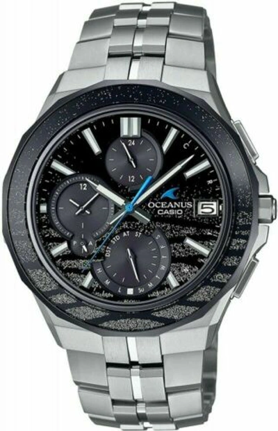 Pre-owned Casio Watch Oceanus Manta Bluetooth Radio Solar Ocw-s5000me-1ajf Men's Silver