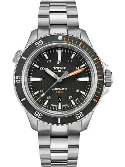 Pre-owned Traser H3 110324 P67 Diver Automatic Black 46mm 50atm