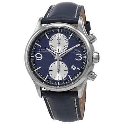 Pre-owned Armand Nicolet Mha Chronograph Automatic Dark Blue Dial Men's Watch