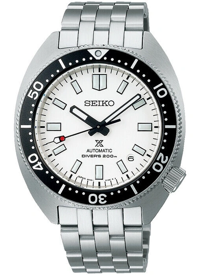 Pre-owned Seiko Prospex Mechanical Divers Sbdc171 Men's Watch White 2022