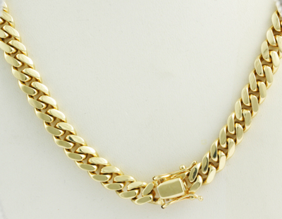 Pre-owned Gd Diamond 327 Gm 14k Solid Gold Yellow Heavy Men's Miami Cuban Chain 30" 12.50m Necklace