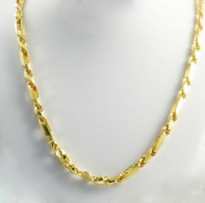 Pre-owned Gd Diamond 60 Gm 14k Yellow Solid Gold Figarope Milano Mens Womens Chain Necklace 22" 5.5mm