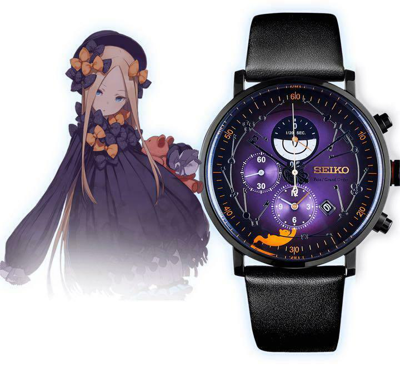 Pre-owned Seiko Szer065 Fate/abigail Model Quartz Men's Wristwatch With Limited Stand