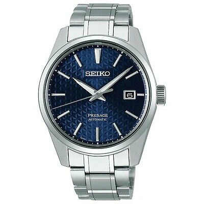 Pre-owned Seiko Presage Sarx077 Prestige Line Metal Band Navy Sharp Edged Series
