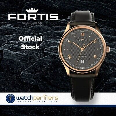 Pre-owned Fortis Terrestis 19 Classical Auto Watch 18k R/gold Case 902.13.21