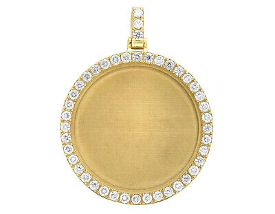 Pre-owned Jewelry Unlimited 10k Gold 15 Pointer 7.25ct Real Diamond Round Memory Pendant In G-h
