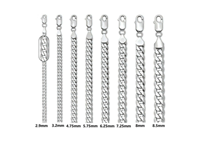 Pre-owned Roy Rose Jewelry Curb Link Chain Necklace - 14k White Gold - Flat Beveled Edge - 7 In-26 In