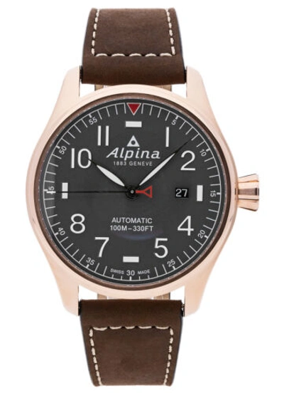 Pre-owned Alpina Startimer Pilot Automatic Date Al-525g4s4