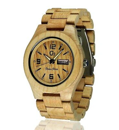 Pre-owned Gassen James 100pcs Handmade Maple Wood Wristwatches -wooden Watches Alpha Ii Series 2