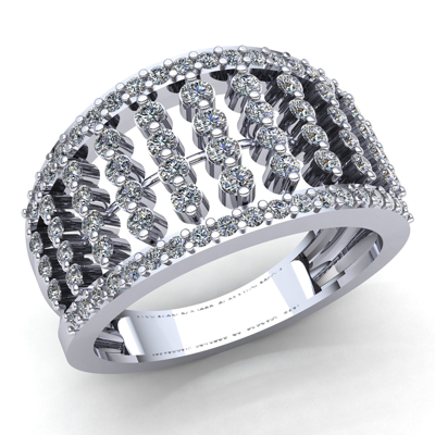 Pre-owned Jewelwesell 3carat Round Cut Diamond Men's Accent Anniversary Wedding Band Ring 18k Gold