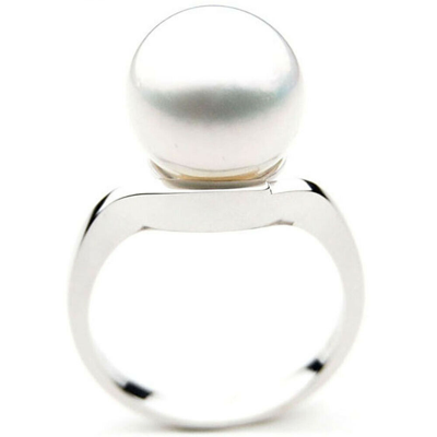 Pre-owned Pearls 12mm Pacific ® Australia South Sea White Pearl Rings Best Gifts For Sister