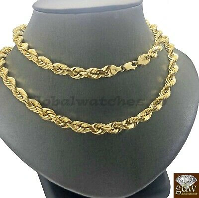 Pre-owned G&d 10k Gold Solid Rope Chain Necklace 26 Inch Lobster Clasp Men Real 10k Gold