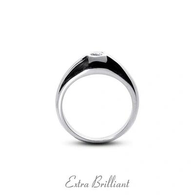 Pre-owned Extra Brilliant 3.14 Carat I/i1/ideal Round A.g.i Certify Diamond 950pl Classic Men's Ring 30.7g