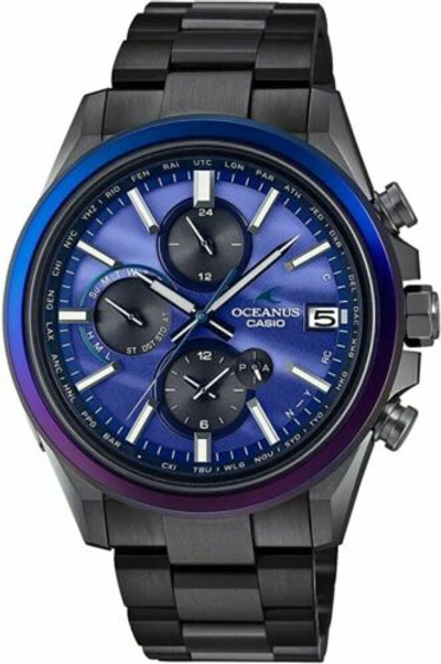 Pre-owned Casio Watch Ossianas Classic Line Bluetooth Japan Indigo Ocw-t4000awb-2ajf Men