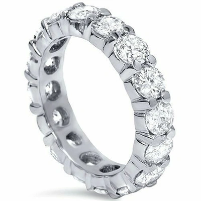Pre-owned Limor 4ct Diamond Eternity Ring 14k White Gold
